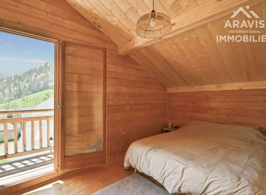Discover a cozy retreat in this charming wooden cabin.