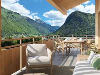 Experience breathtaking mountain views from this stunning property.