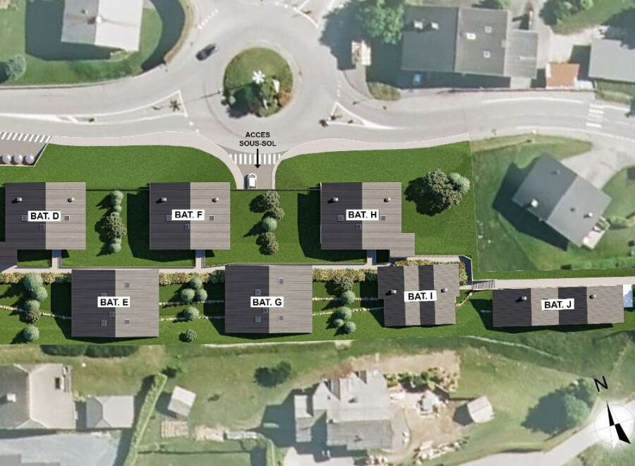 Discover a modern residential development featuring contemporary architecture and convenient access.