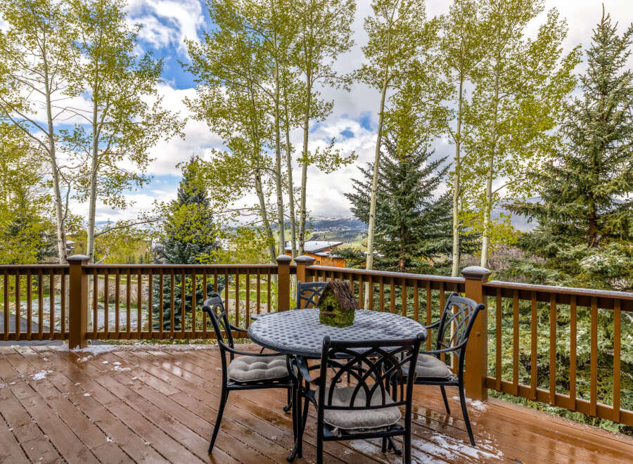 Enjoy breathtaking views from this stunning outdoor deck.
