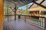 Enjoy the serene views from this charming balcony.