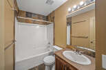 This bathroom features a clean and modern design, perfect for any home.