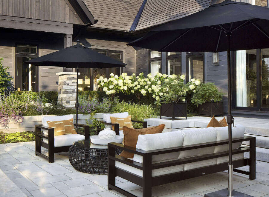 Enjoy outdoor living at its finest with this stunning patio space.