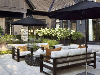 Enjoy outdoor living at its finest with this stunning patio space.