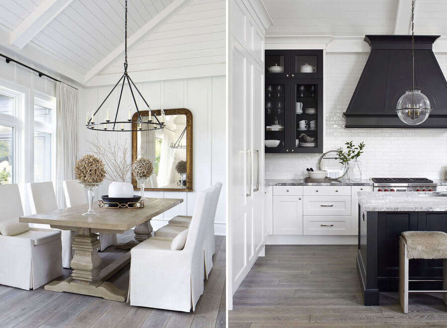 This stunning property boasts a beautifully designed dining area and a modern kitchen.