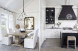 This stunning property boasts a beautifully designed dining area and a modern kitchen.