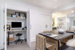 Discover the perfect blend of functionality and style in this stunning home office.