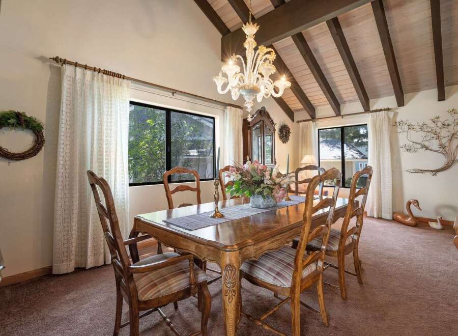 Step into this elegant dining room, perfect for hosting memorable gatherings.