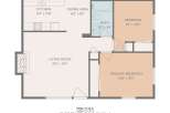 Discover this inviting home featuring a well-designed floor plan with a total of 717 sq.