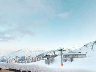 Experience the ultimate winter getaway in this stunning mountain property! This home offers breathtaking views of snow-capped peaks and a serene, picturesque landscape.