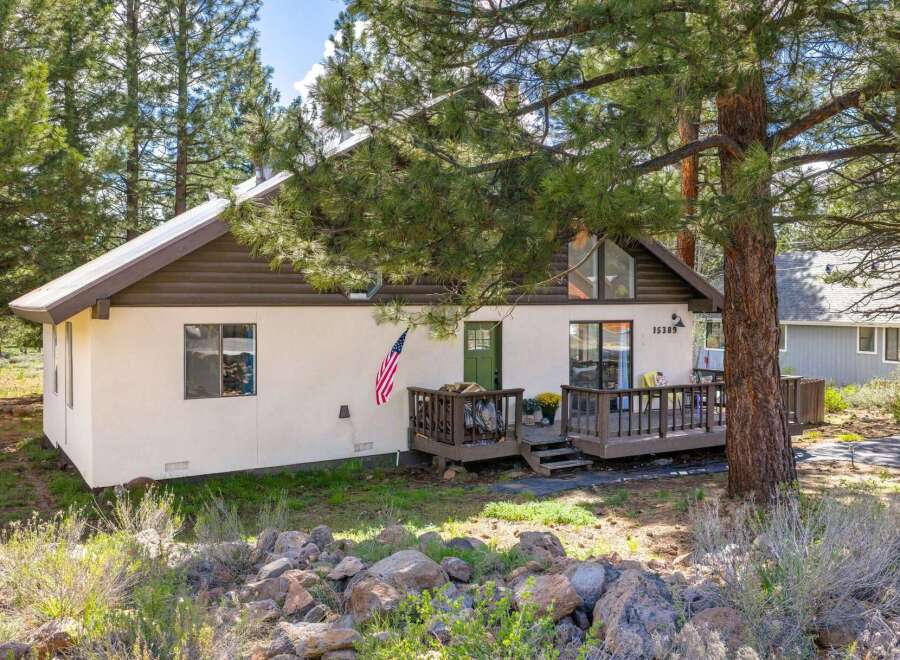 Nestled amidst the serene beauty of nature, this charming property offers a tranquil retreat.