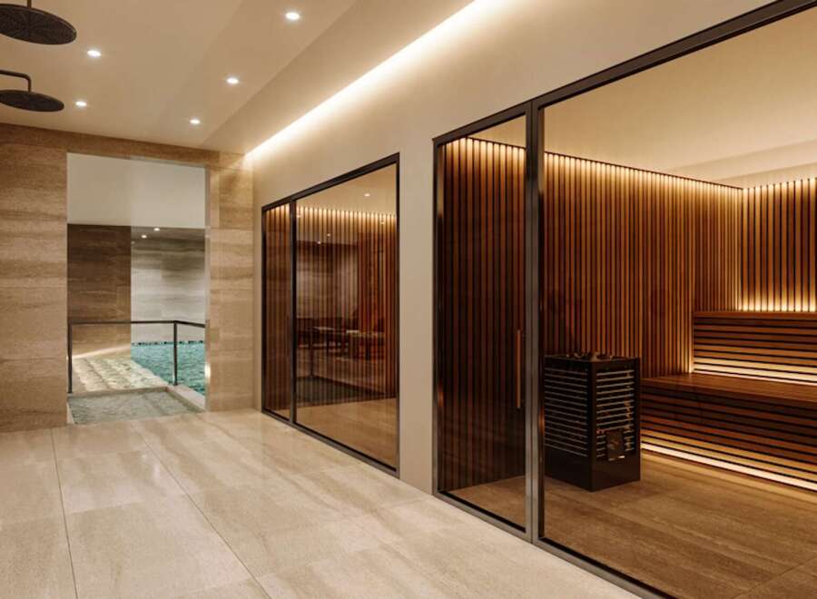 Step into luxury with this stunning spa-like retreat.