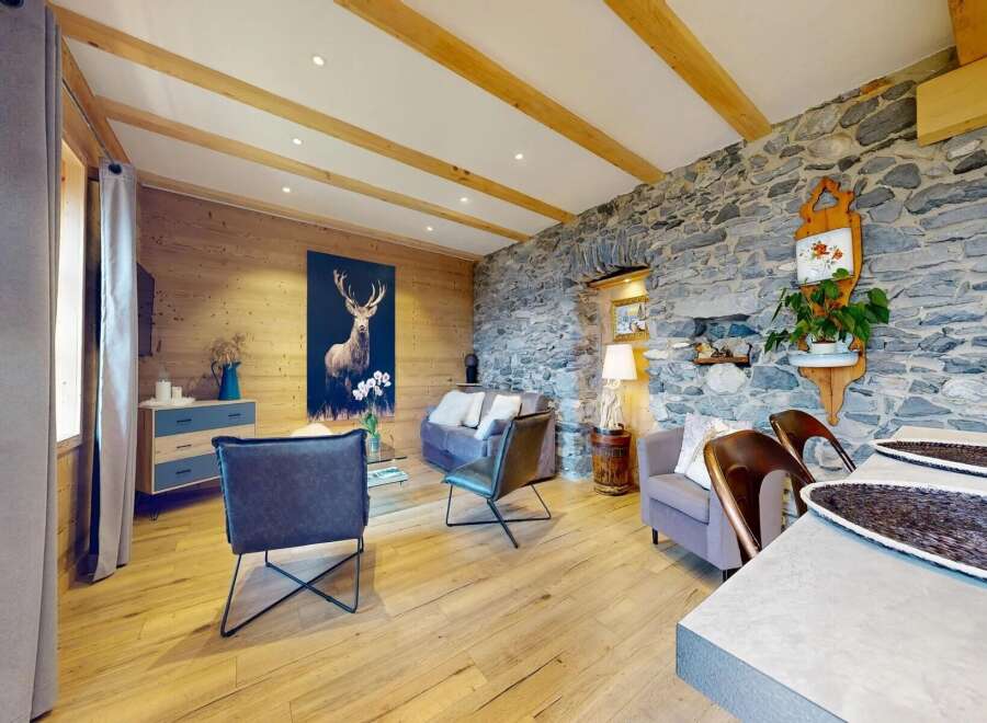 Discover the charm of this stunning property, featuring a unique blend of rustic and modern design.