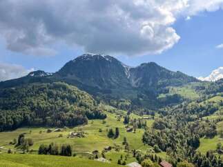Discover the tranquility of this stunning mountain property, nestled amidst lush green meadows and breathtaking views.