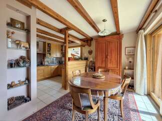 Step into a charming home with rustic elegance.