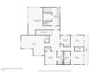 Discover this spacious floor plan featuring a large primary bedroom with an en-suite bathroom, perfect for relaxation.