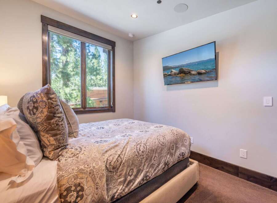 This bedroom features a cozy and inviting atmosphere, perfect for relaxation.