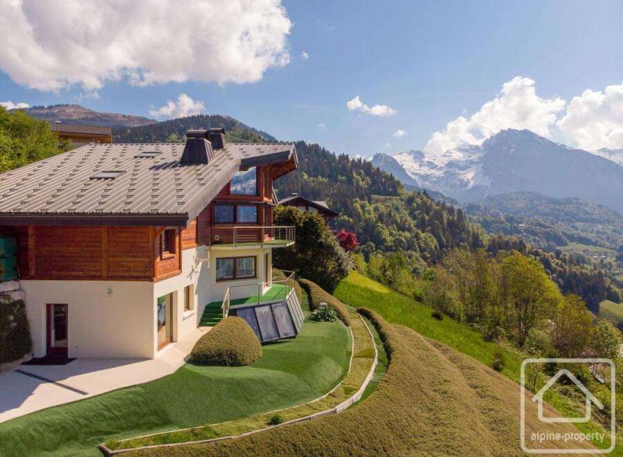 Discover your dream chalet nestled in the heart of the Alps, offering breathtaking mountain views.