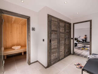 Step into luxury with this stunning property featuring a private sauna and a dedicated home gym.