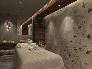 Indulge in tranquility within this spa-like sanctuary.