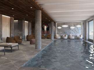 Indulge in luxury at this stunning indoor pool, perfect for relaxation and rejuvenation.