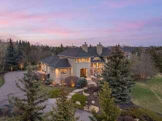 This stunning estate offers luxurious living with its expansive design and elegant features.