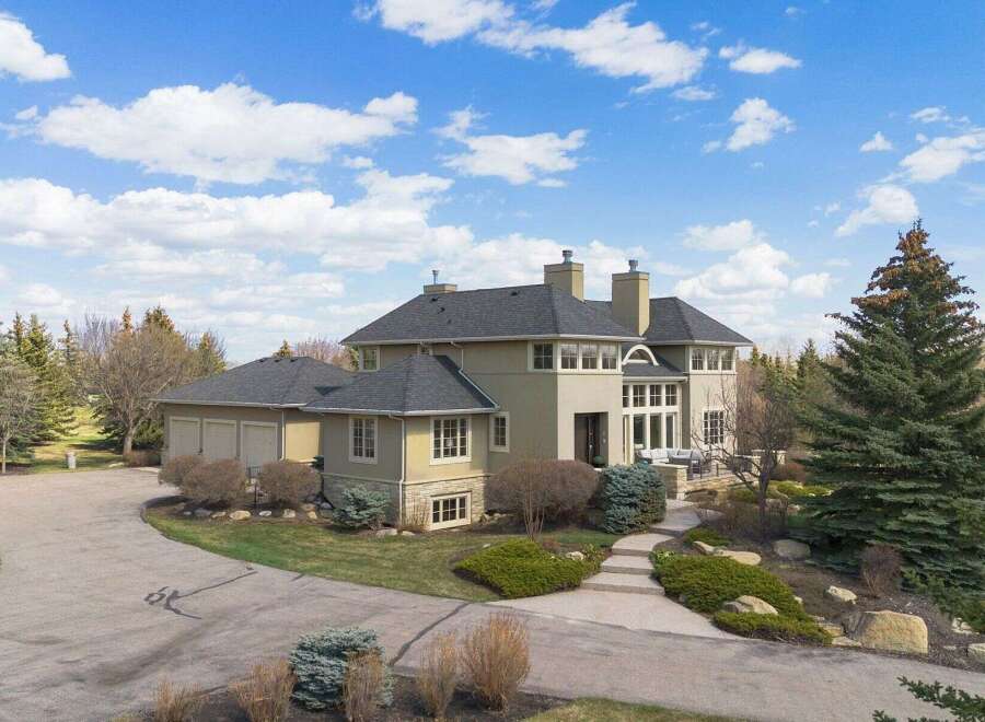 This stunning property boasts a luxurious exterior with a beautifully designed facade.