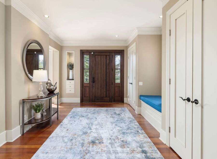 Step into luxury with this stunning entryway.
