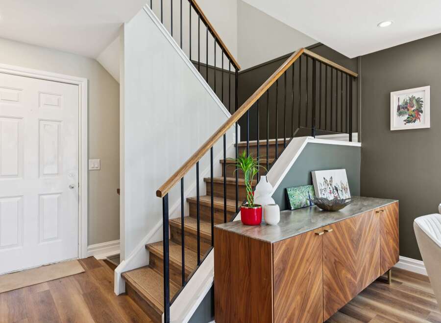 Step into a beautifully designed home with this stunning entryway.