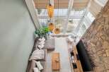 This stunning property boasts a modern living space with a cozy atmosphere.