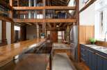 Step into rustic elegance with this stunning property, showcasing a beautifully designed kitchen with a modern touch.