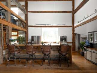 This stunning property boasts a rustic yet modern kitchen, perfect for entertaining and everyday living.