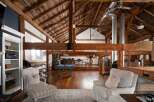 Experience luxury living in this stunning property featuring a unique barn-style design.