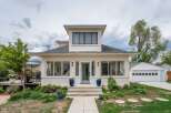 This charming home boasts a beautiful exterior with a welcoming entrance.