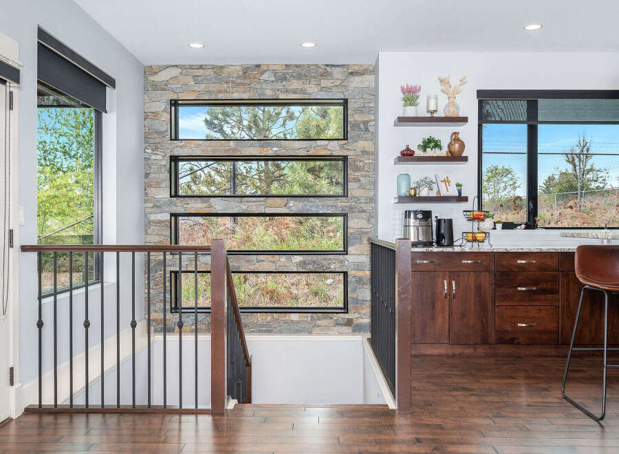 This stunning property boasts a modern design with exquisite details.