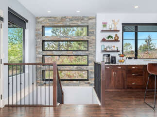 This stunning property boasts a modern design with exquisite details.
