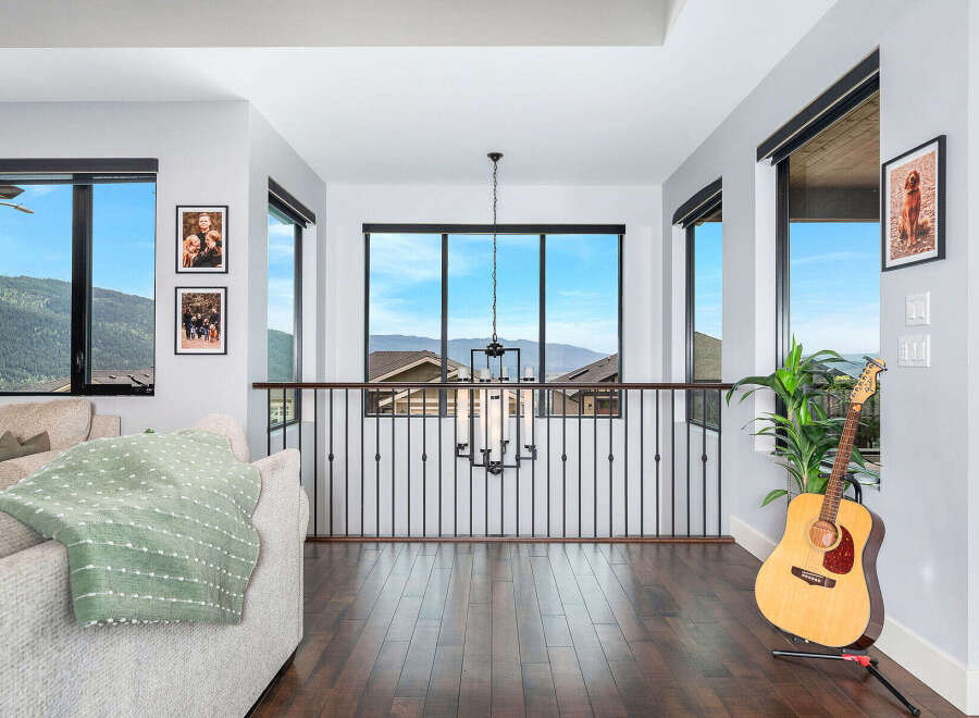 This stunning property boasts a bright and airy interior with breathtaking views.