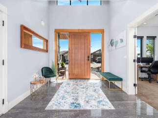 Step into a world of elegance with this stunning entryway.