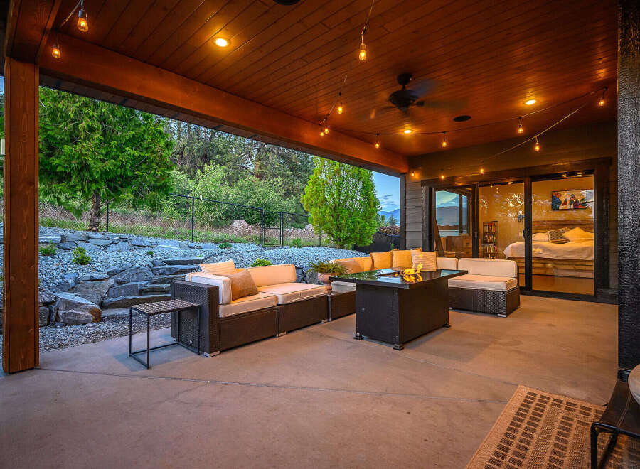 Enjoy the ultimate outdoor living experience with this stunning patio.