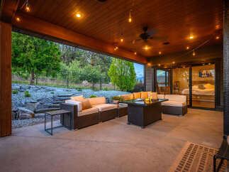 Enjoy the ultimate outdoor living experience with this stunning patio.