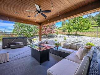 Enjoy outdoor living at its finest with this stunning patio.