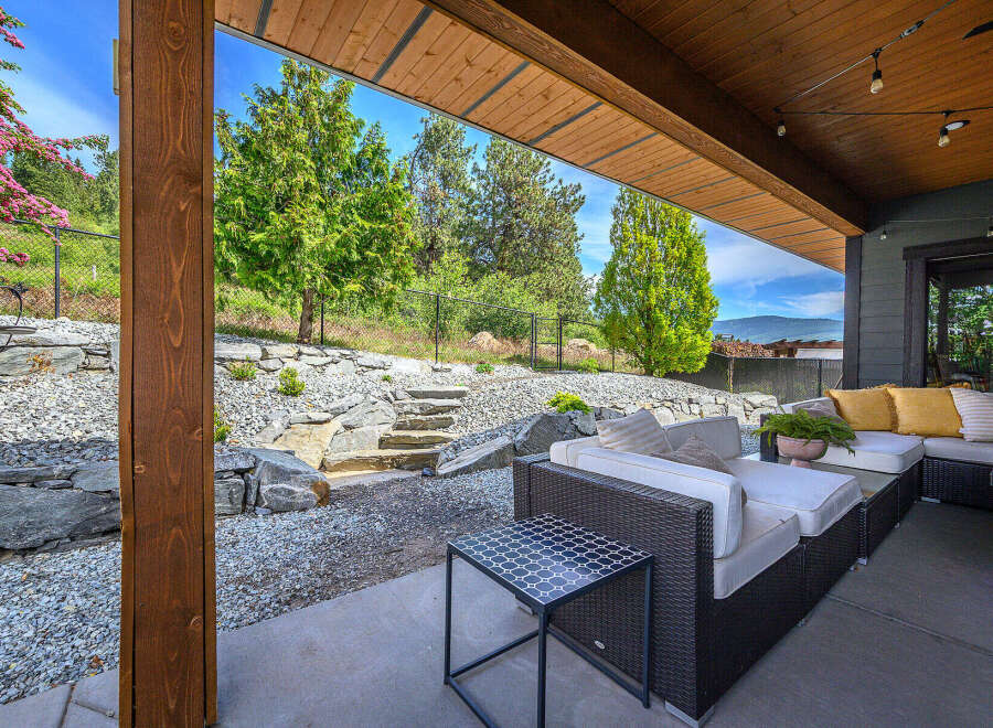 Enjoy outdoor living at its finest with this stunning patio.