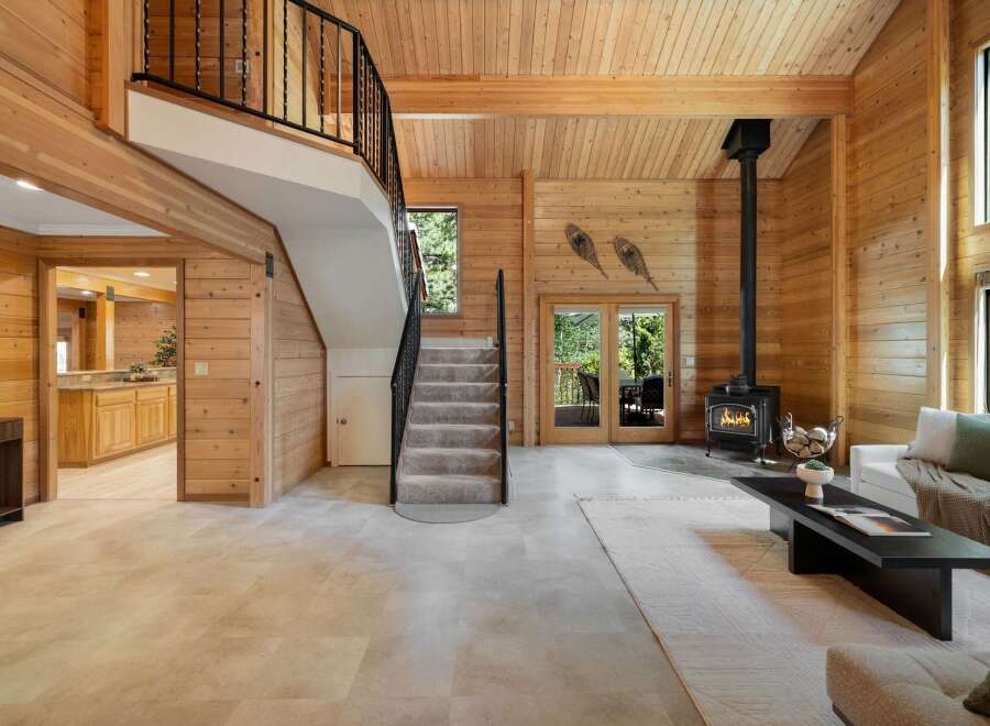 Step into luxury with this stunning property featuring a warm and inviting interior.