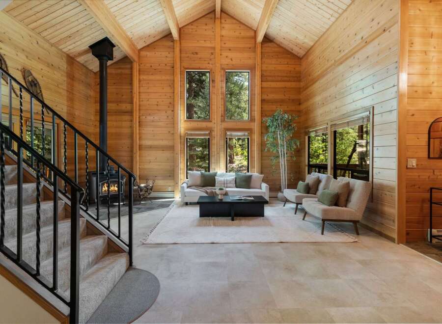 Step into luxury with this stunning property featuring a warm, inviting interior.