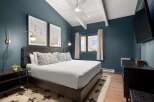 Experience the epitome of comfort and style in this beautifully designed bedroom.
