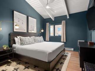 Experience the epitome of comfort and style in this beautifully designed bedroom.