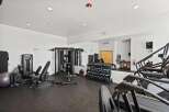 This well-equipped fitness center offers a variety of workout options.