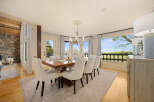 Step into luxury with this stunning dining room, perfect for hosting memorable gatherings.