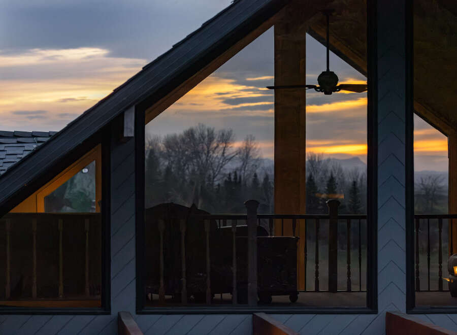 Experience breathtaking sunsets from this stunning property.