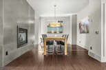 Step into modern elegance with this stunning dining room.